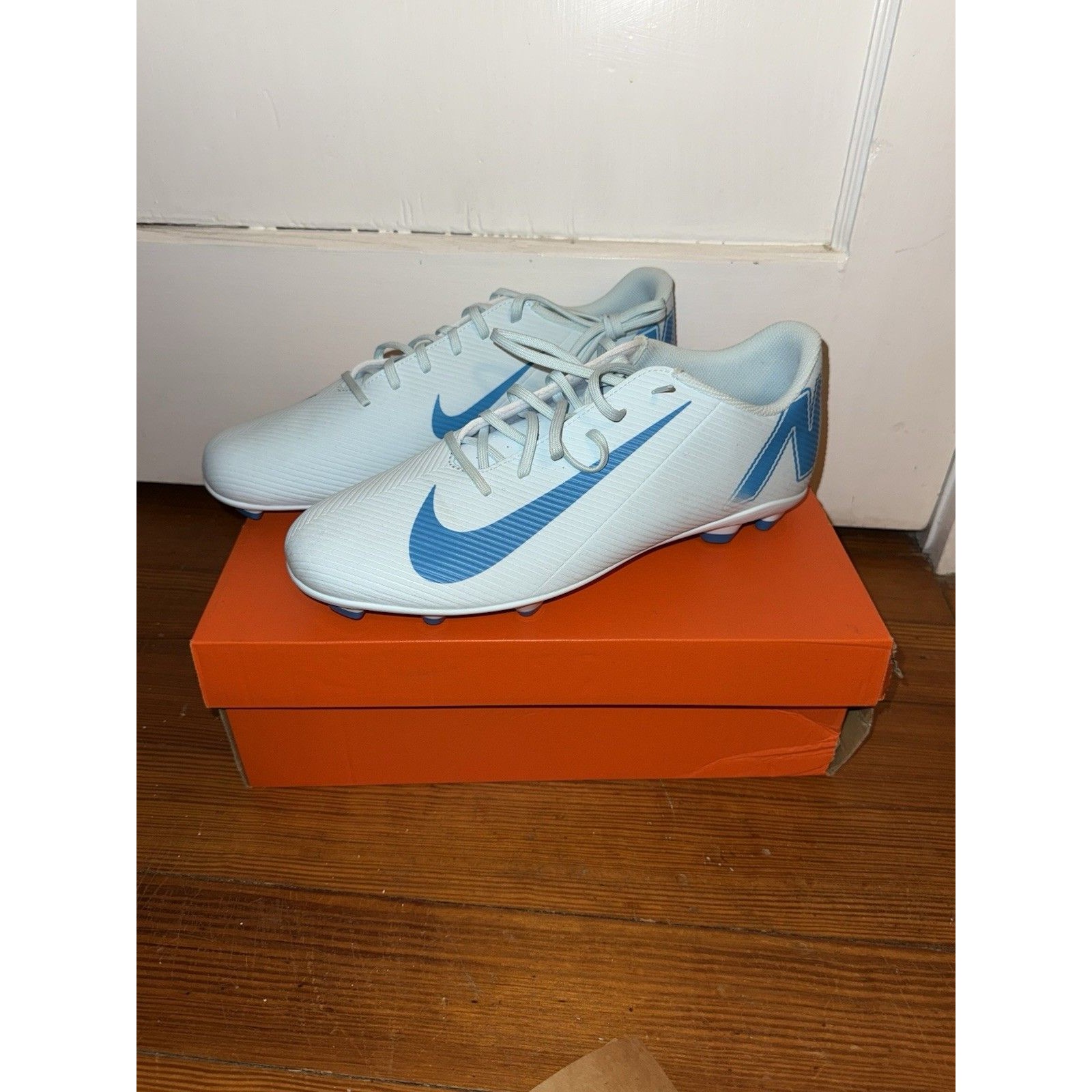 New Sz 12 Nike Vapor 16 Club Fg/Mg Uomo Glacier Blue/Blue Orbit